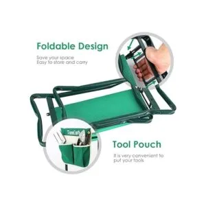 TomCare Taburete y apoya rodillas plegable con bolsa de_5