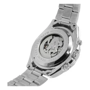 FORSINING Reloj de pulsera de acero inoxidable para hombre_5