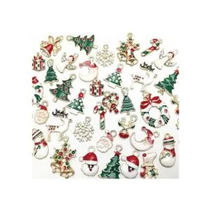 Libiline 38 dijes para colgante de Navidad para collares_4
