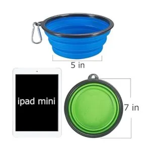 Comsun Paquete de 2 cuencos plegables para perros de_2