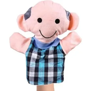 Juego de marionetas de mano 6 miembros de la familia_2