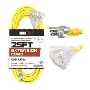 Cable de extensión iluminado con 3 salidas de alimentación_1