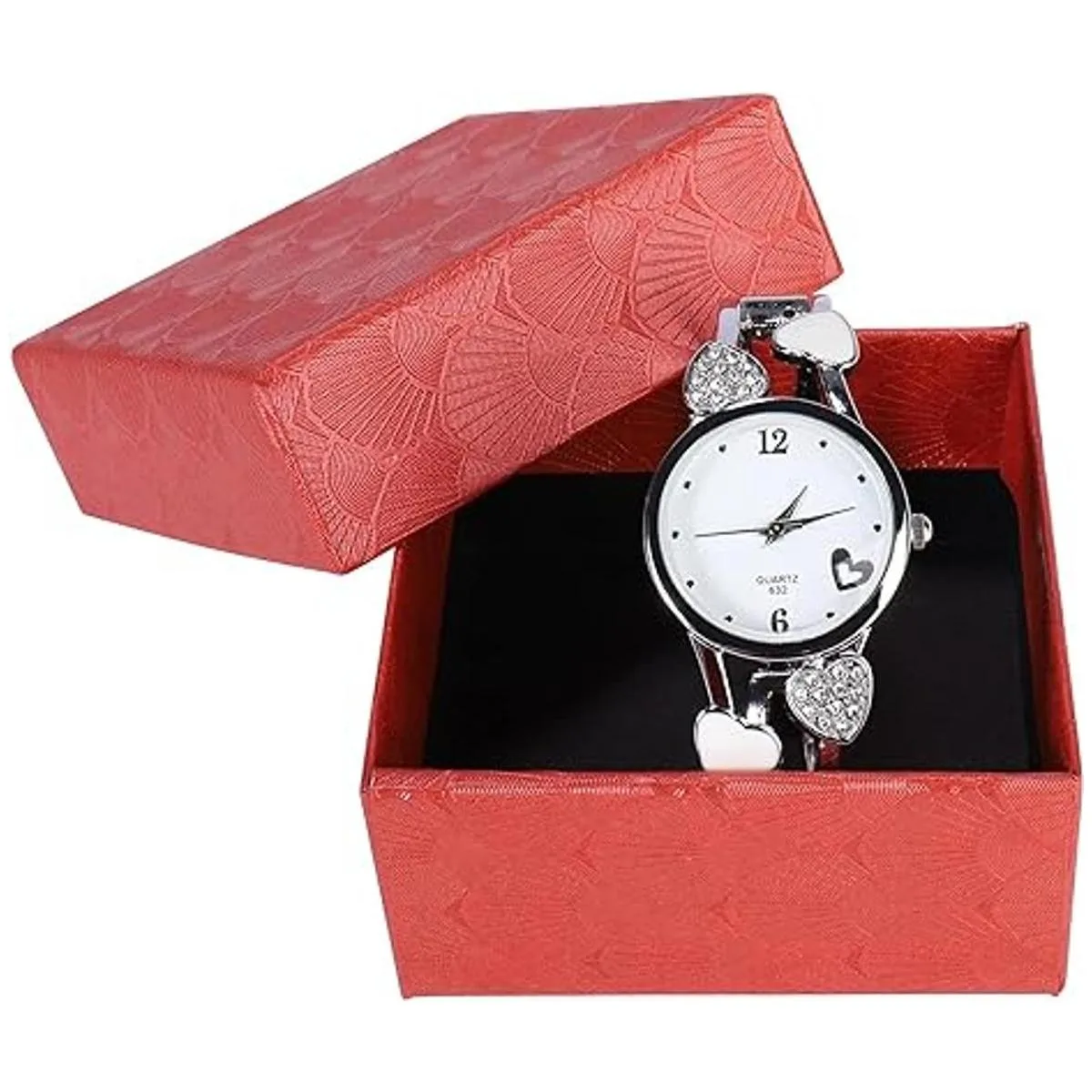 Bangle Watches for Women Bracelet Quartz with Rhinestone_3