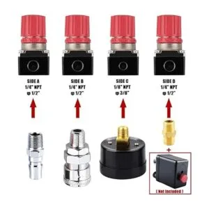 Preciva Regulador de presión del compresor de aire con_2