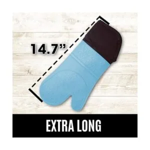 Guantes de horno de silicona con forro de algodón_2