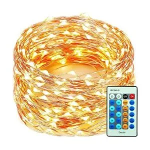 Tira de luces de 300 LED de alambre de cobre de 99 pies_1