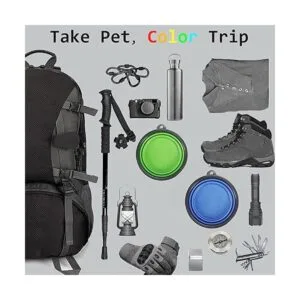 Comsun Paquete de 2 cuencos plegables para perros de_6