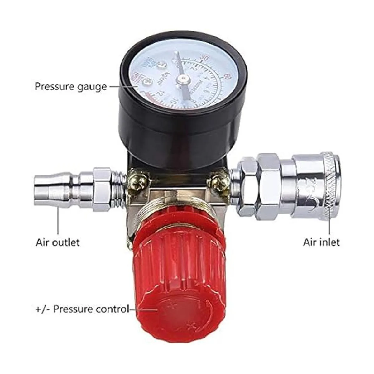 Preciva Regulador de presión del compresor de aire con_3