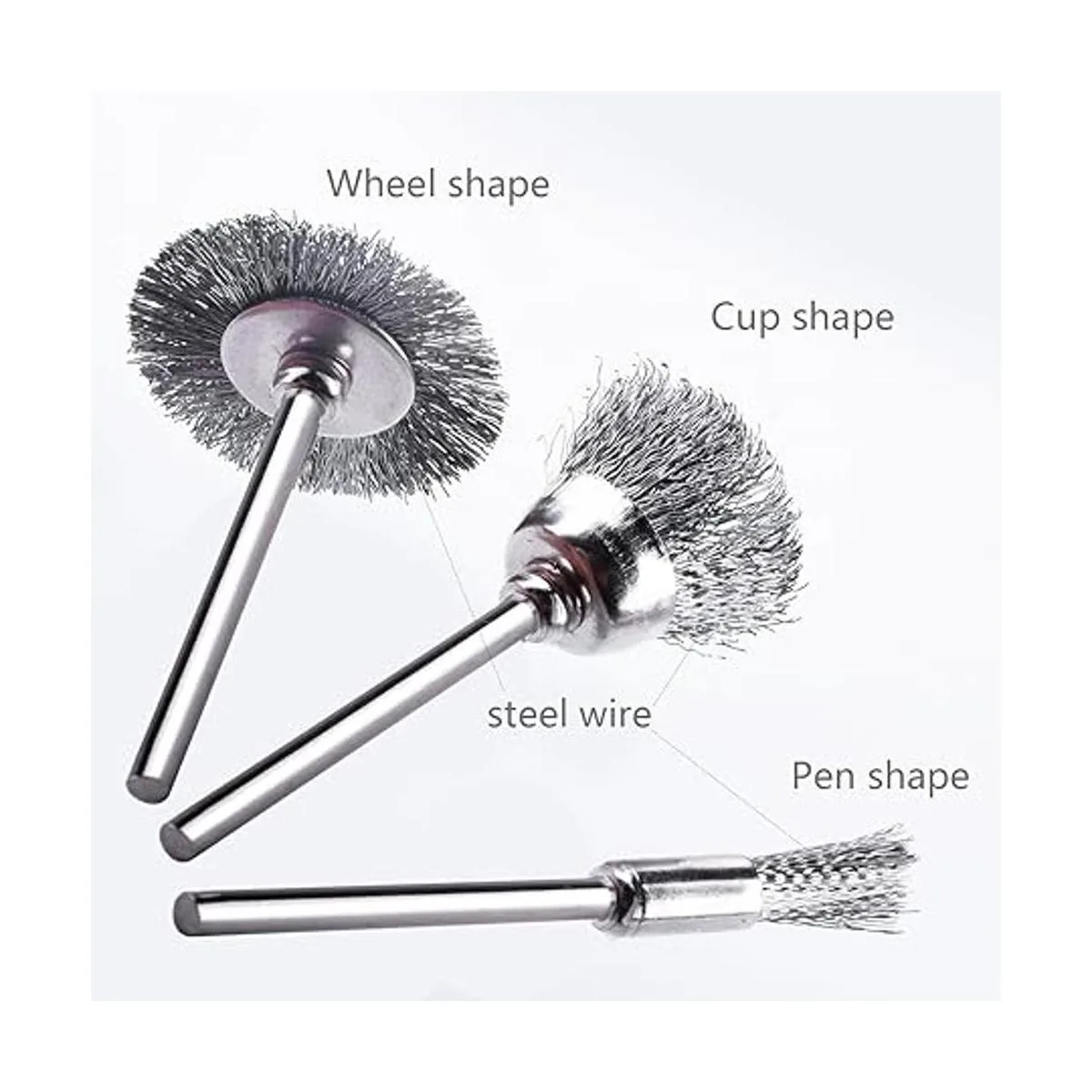 Rocaris Juego de 45 cepillos de alambre de acero para_5