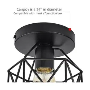 Lysed E26 E27 Lámpara de techo industrial retro color_4