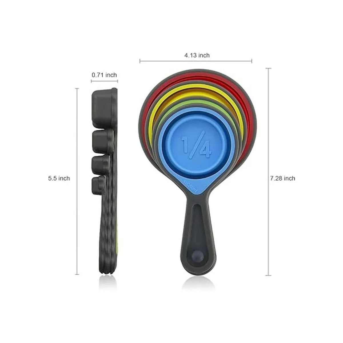 Cucharas y tazas medidoras 8 tazas medidoras plegables_5