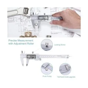 Calibre Vernier digital rosimo Electronic calibre de acero_5