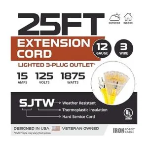 Cable de extensión iluminado con 3 salidas de alimentación_2