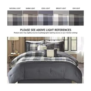 Madison Park Ridge Juego de edredón 7 piezas diseño de_2