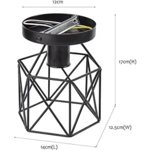 Lysed E26 E27 Lámpara de techo industrial retro color_5