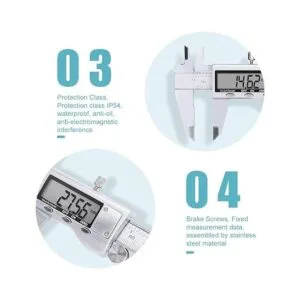 Calibre Vernier digital rosimo Electronic calibre de acero_4