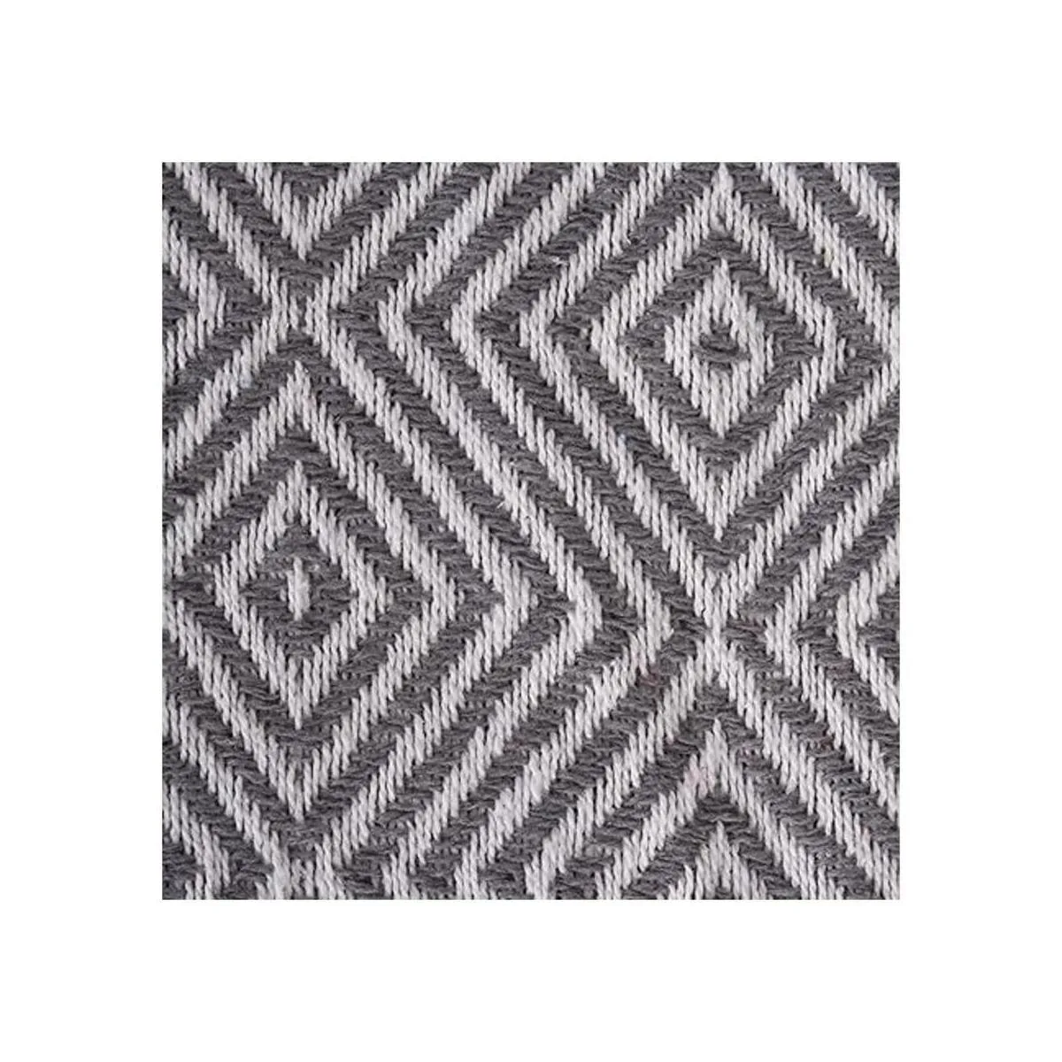 DII Colección Diamond Throw algodón tejido 50 x 60_2