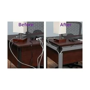 SimpleCord Organizador de cables de escritorio con canal_2