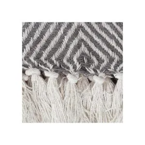 DII Colección Diamond Throw algodón tejido 50 x 60_3