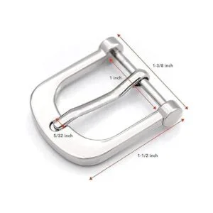 CRAFTMEMORE 4 hebillas de metal de 1.0 in hebilla de_5