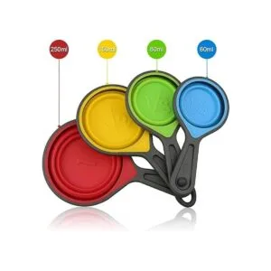 Cucharas y tazas medidoras 8 tazas medidoras plegables_2