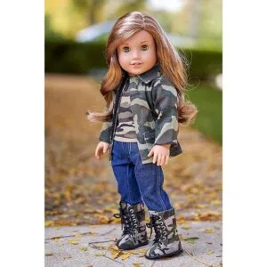 Estilo militar 4 pieza Outfit Camuflaje chamarra_3