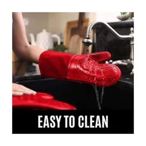 Guantes de horno de silicona con forro de algodón_3