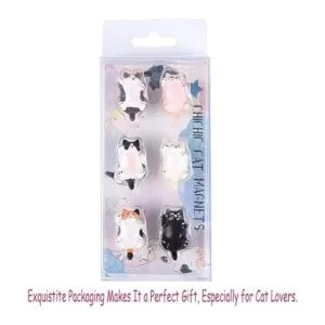 CHICHIC Paquete de 6 imanes de refrigerador para gatos_2
