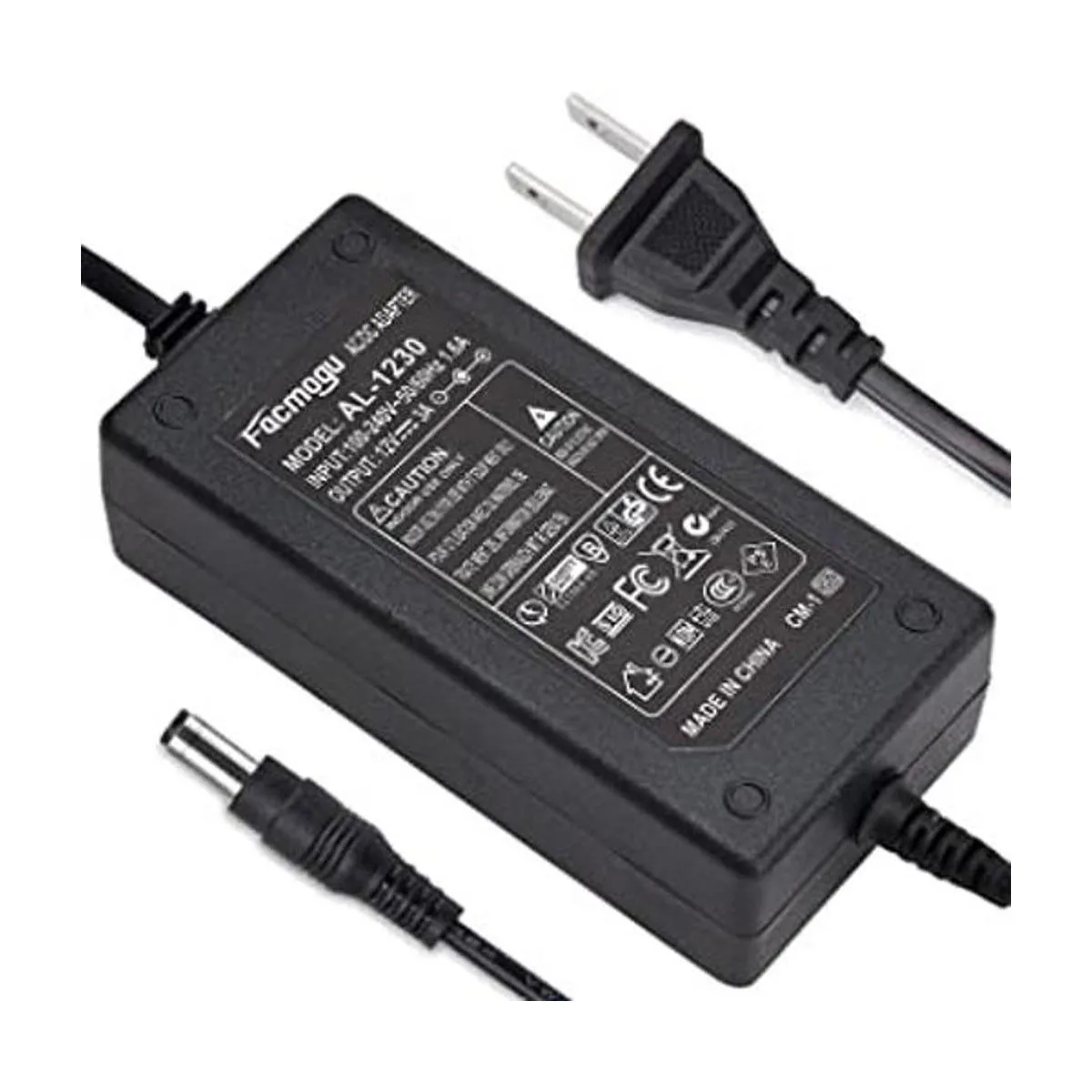 Facmogu Adaptador de corriente CC de 12 V 3 A_1