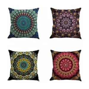 Juego de 4 fundas decorativas para almohadón de sillón_1