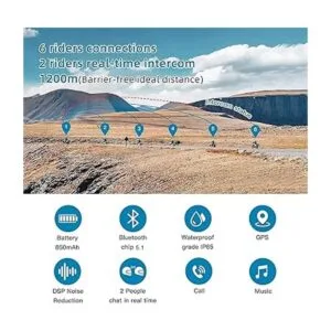 EJEAS V6 Intercomunicador Bluetooth para casco de_2