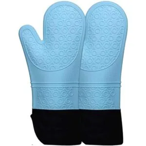 Guantes de horno de silicona con forro de algodón_1