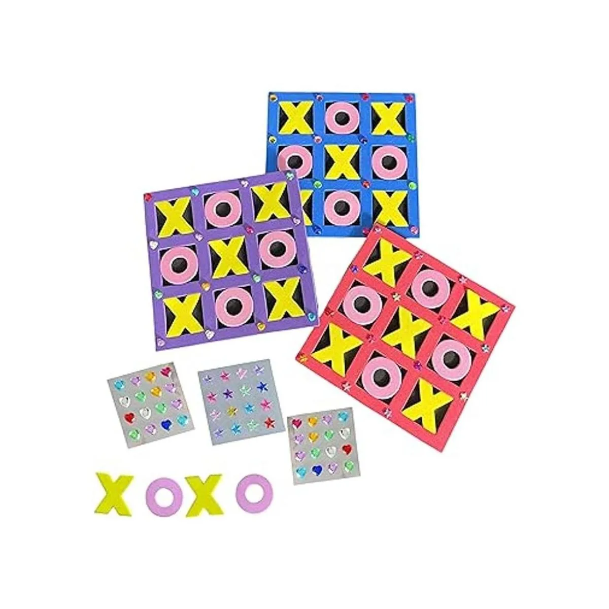 Tic Tac Toe Juego 24 unidades con calcomanías para_2