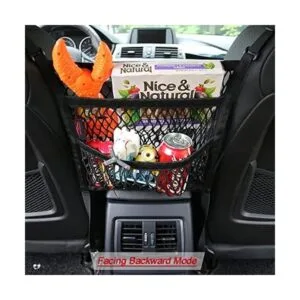 AMEIQ Organizador de malla de 3 capas para el coche bolsa_3