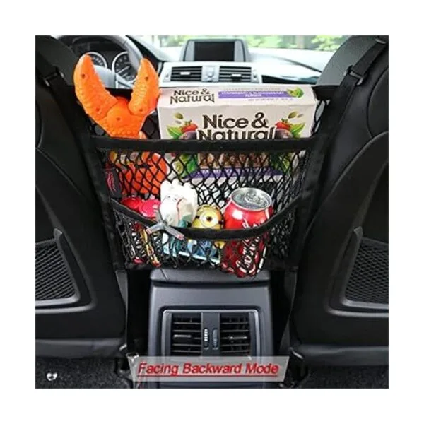 AMEIQ Organizador de malla de 3 capas para el coche bolsa_3