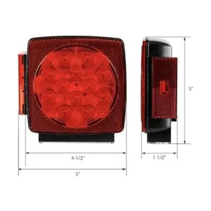 CZC AUTO Luces LED sumergibles para remolque izquierda y_4