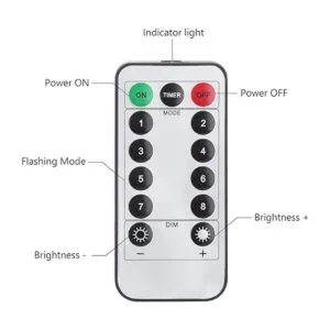 Conjunto de 4 luces de guirnalda Gdealer funciona con_6