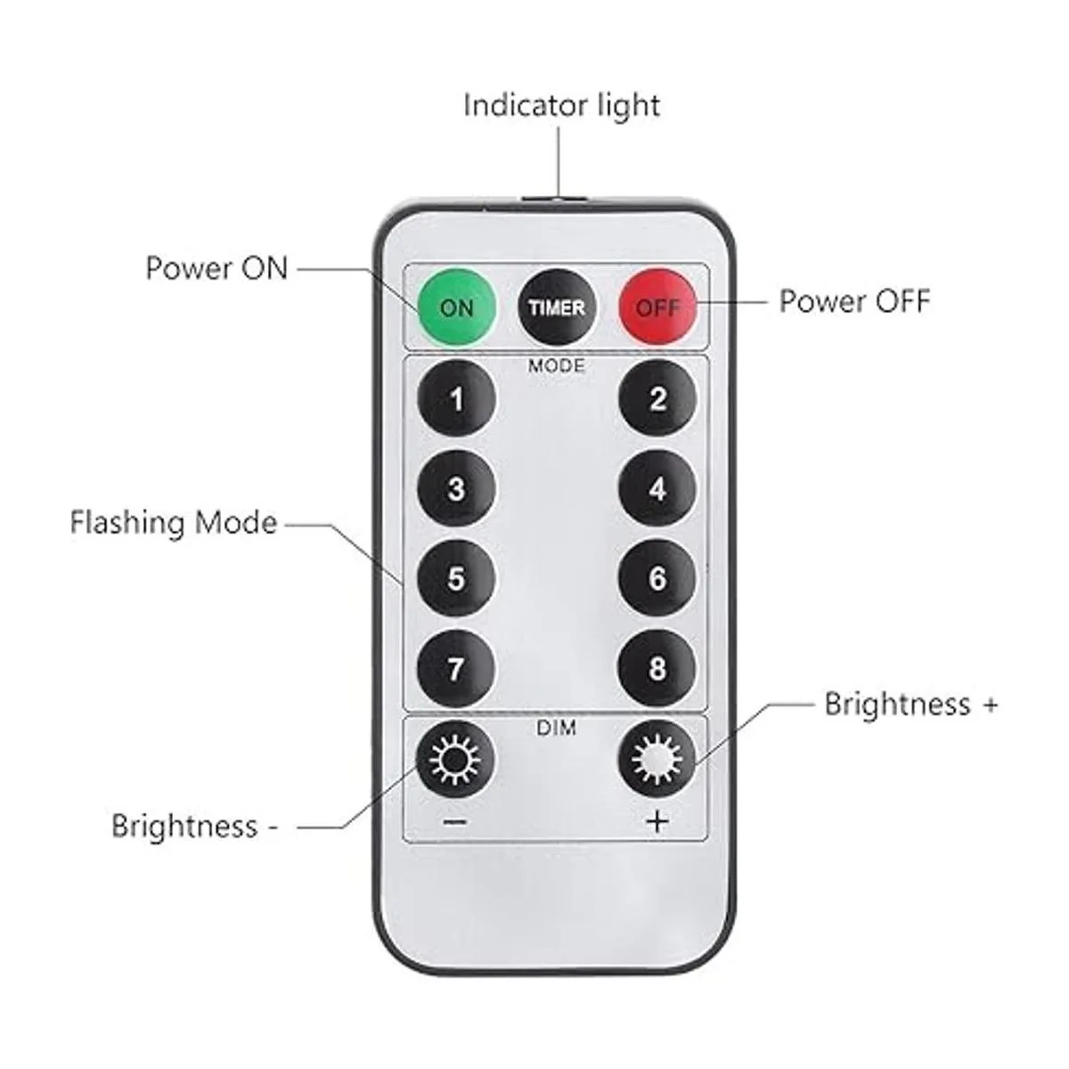 Conjunto de 4 luces de guirnalda Gdealer funciona con_6