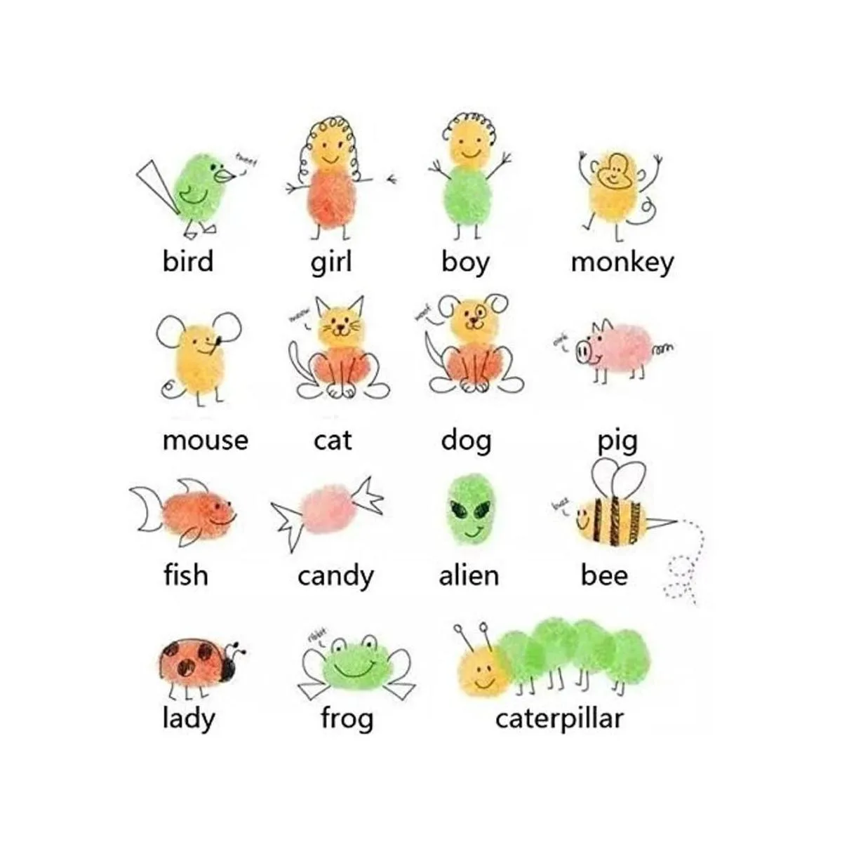 Alled Juego de 24 almohadillas de tinta para dedos_6