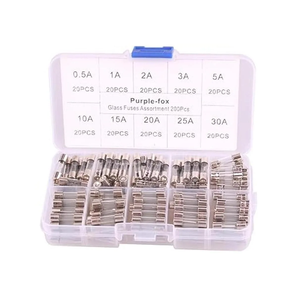 Fusibles de tubo de vidrio 200 piezas de purazorro rápido_2