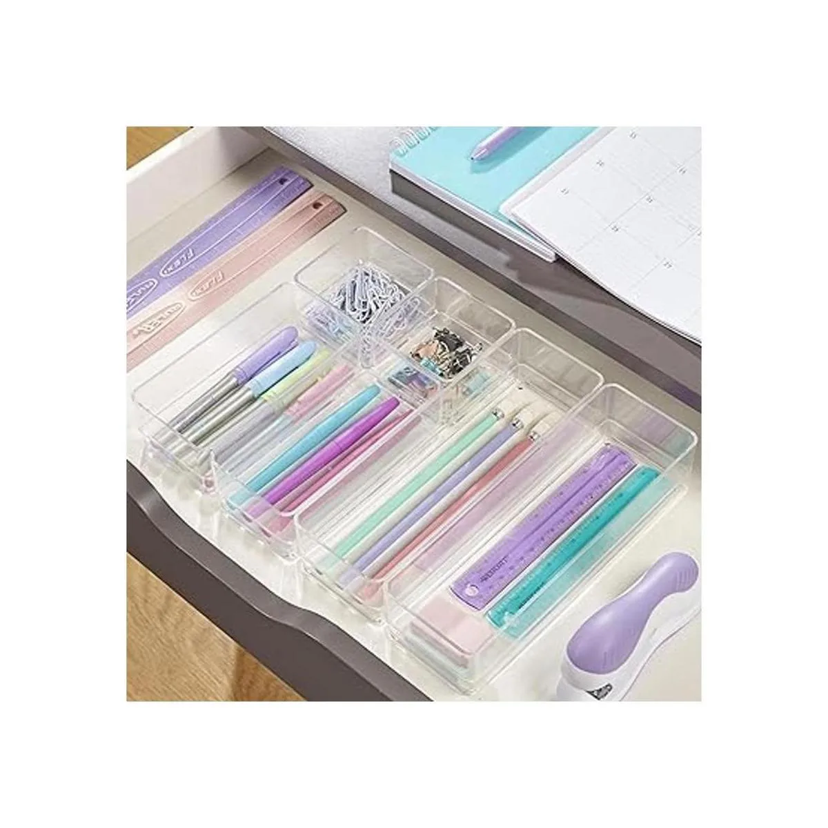 Organizadores de plástico transparente para maquillaje_4