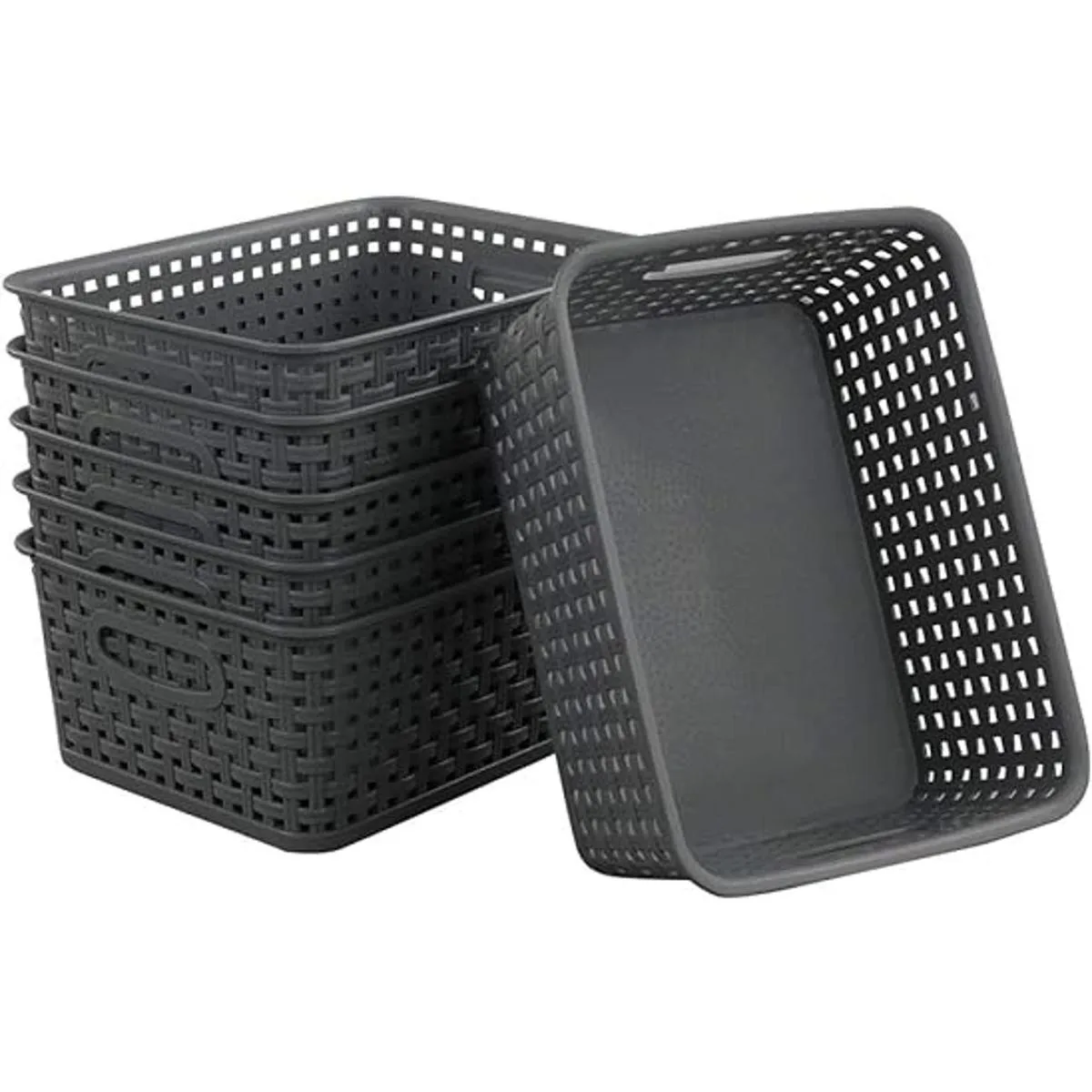 Teyyvn Cesta de almacenamiento de plástico 10.03 x 7.59 x_7