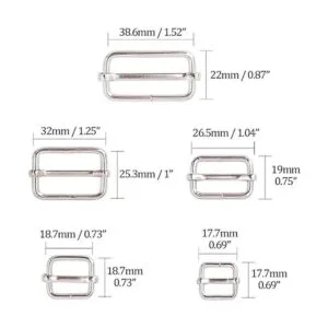 Swpeet 100 piezas de metal rectángulo ajustable de_2