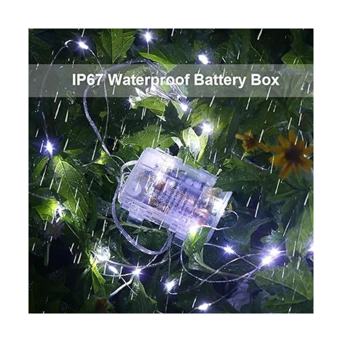 Conjunto de 4 luces de guirnalda Gdealer funciona con_2