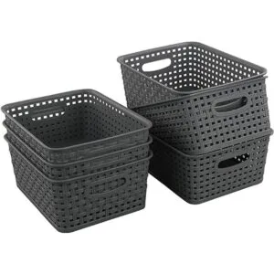 Teyyvn Cesta de almacenamiento de plástico 10.03 x 7.59 x_1