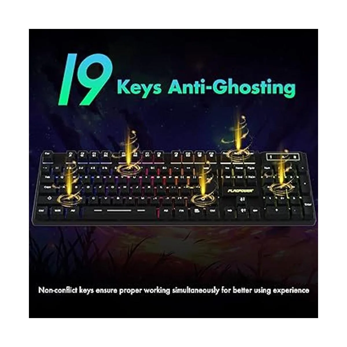 FLAGPOWER Combo de teclado RGB para juegos y mouse_4