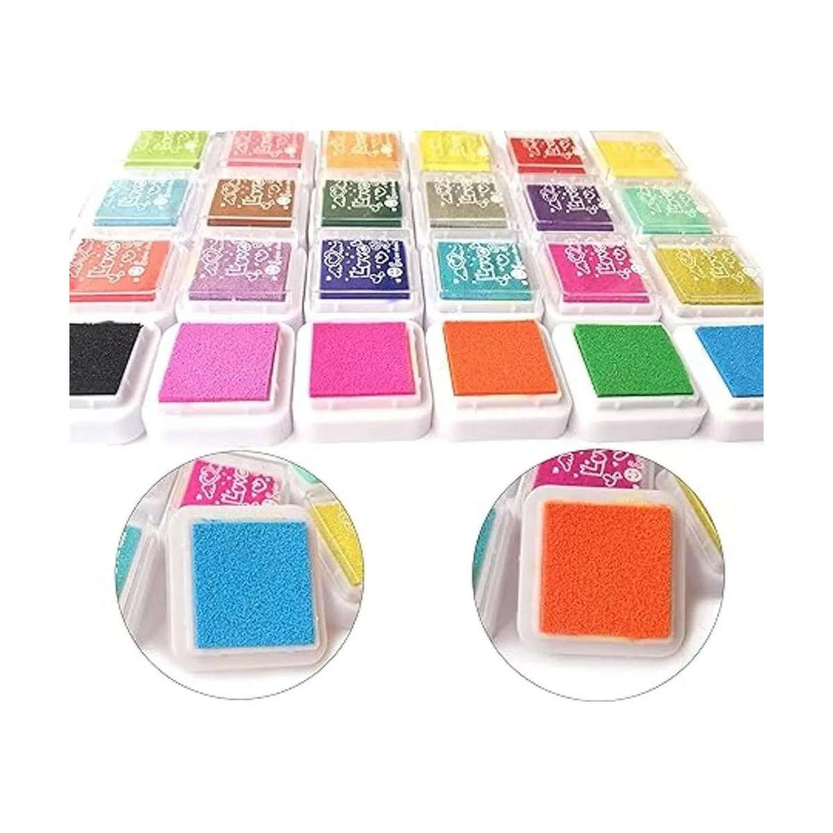 Alled Juego de 24 almohadillas de tinta para dedos_3