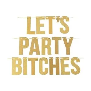 Juego de pancartas de Miss to Mrs Lets Party Bitches._4