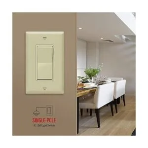 Enerlites placa decorativa e interruptor de pared de 15 A_7