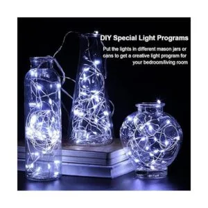 Conjunto de 4 luces de guirnalda Gdealer funciona con_4